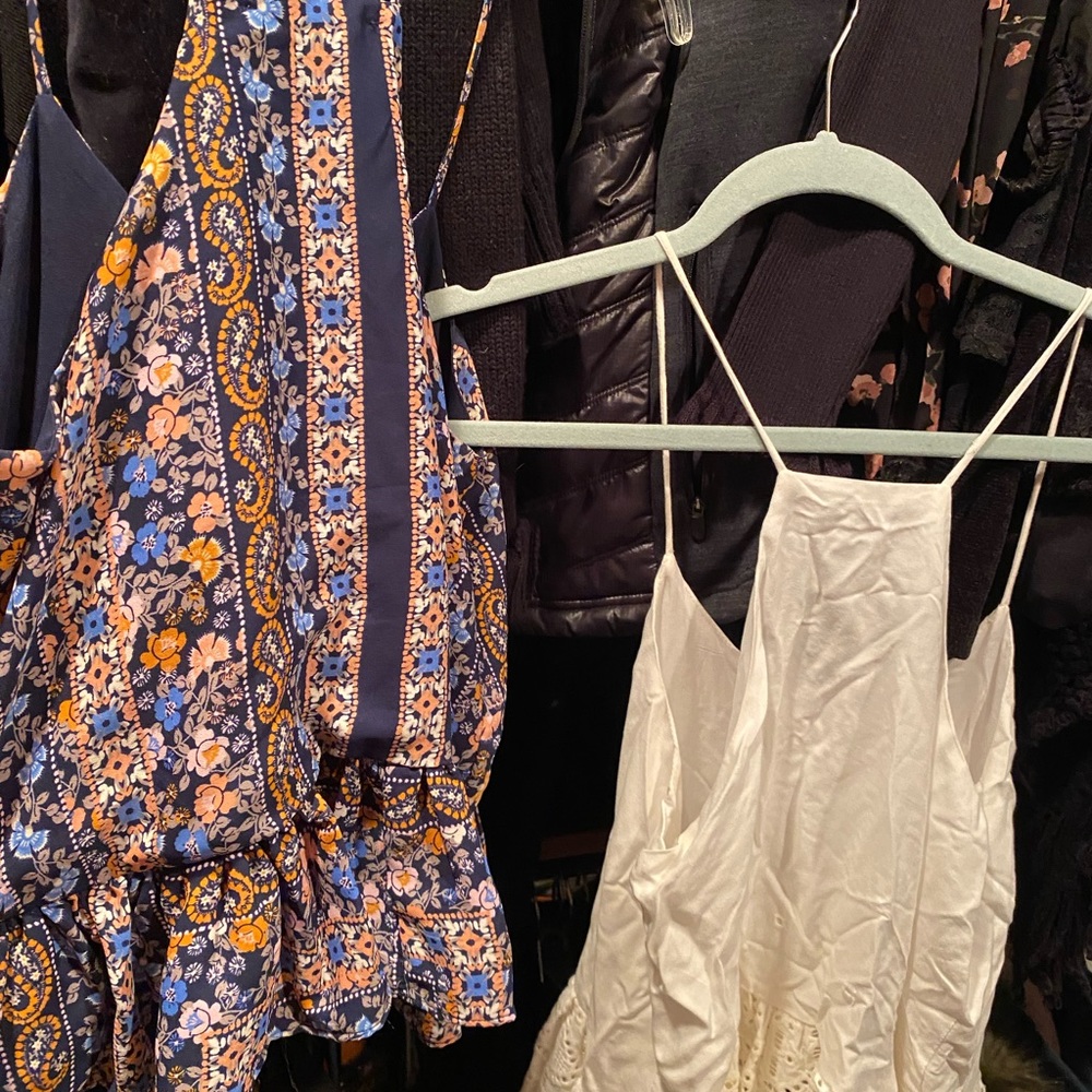 2 pretty flowy tops.  Boutique